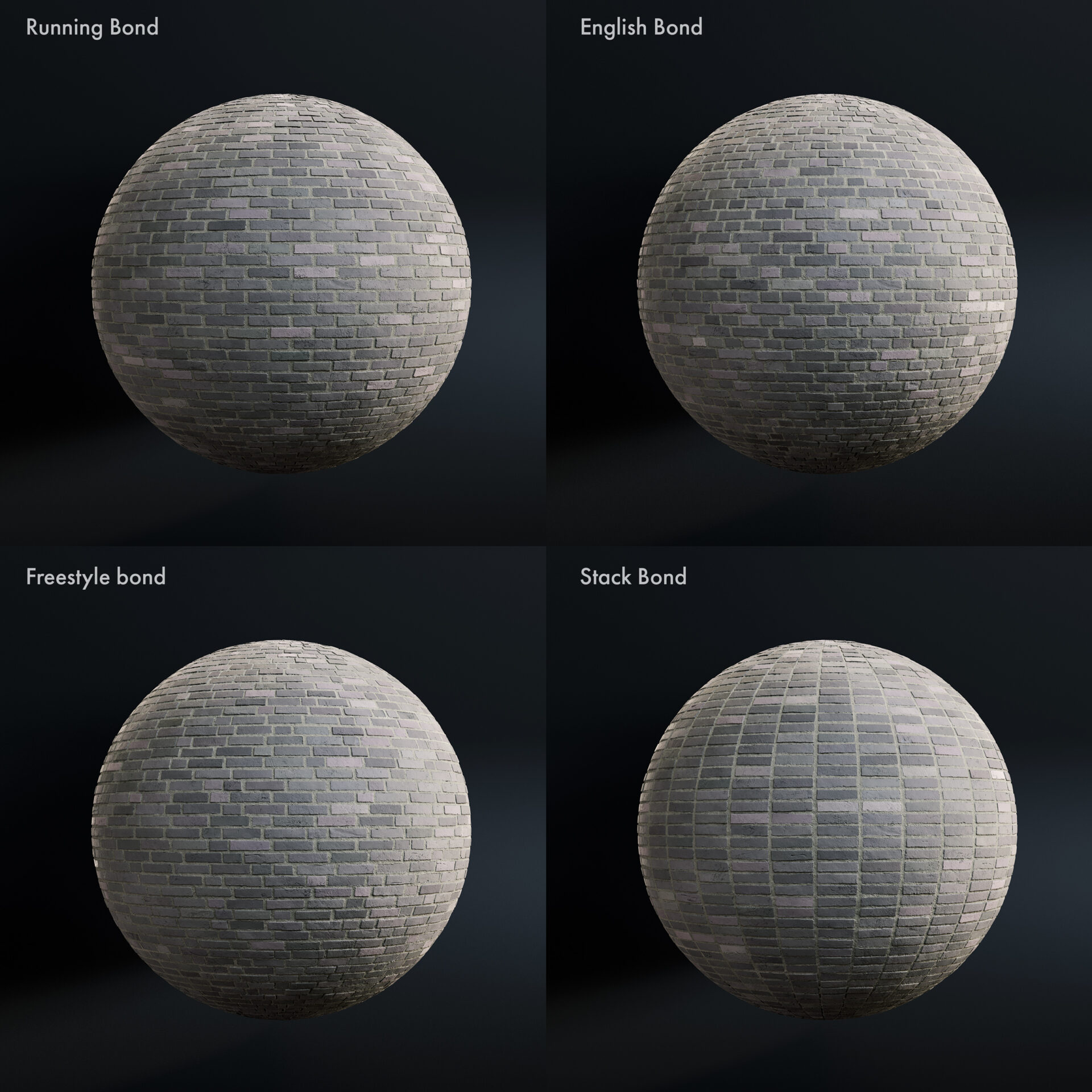 Standard aged Brick - Dark Berry