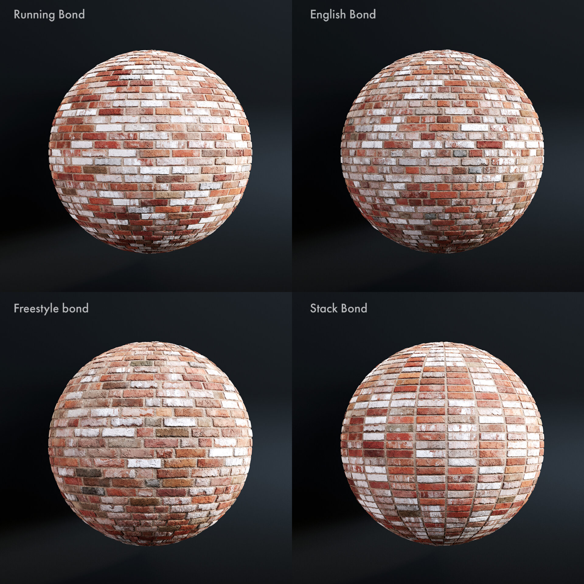 White Stained Brick - terra roja