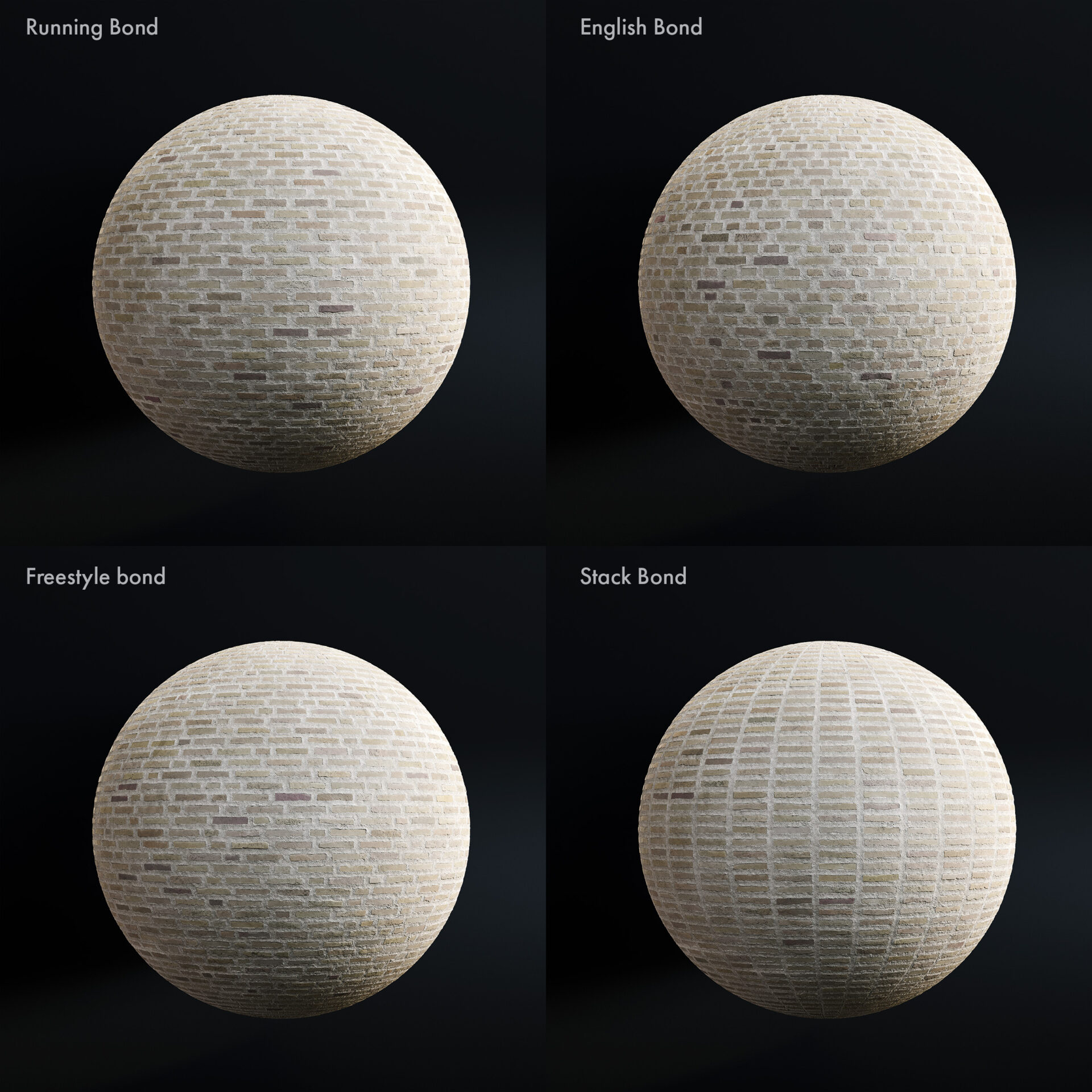 Wide Joint Brick - Ash