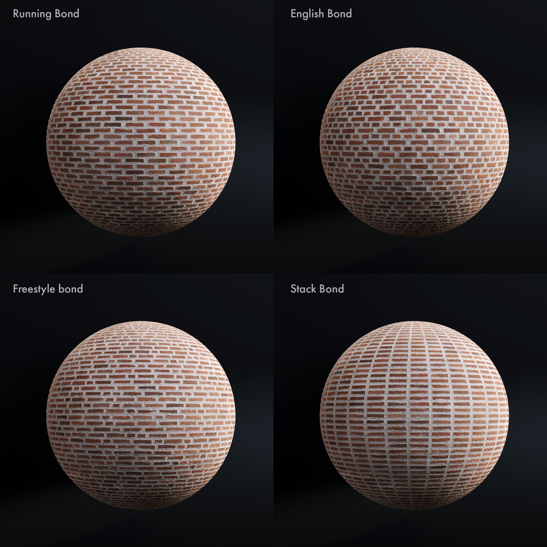 Wide Joint Brick - Dark Orange