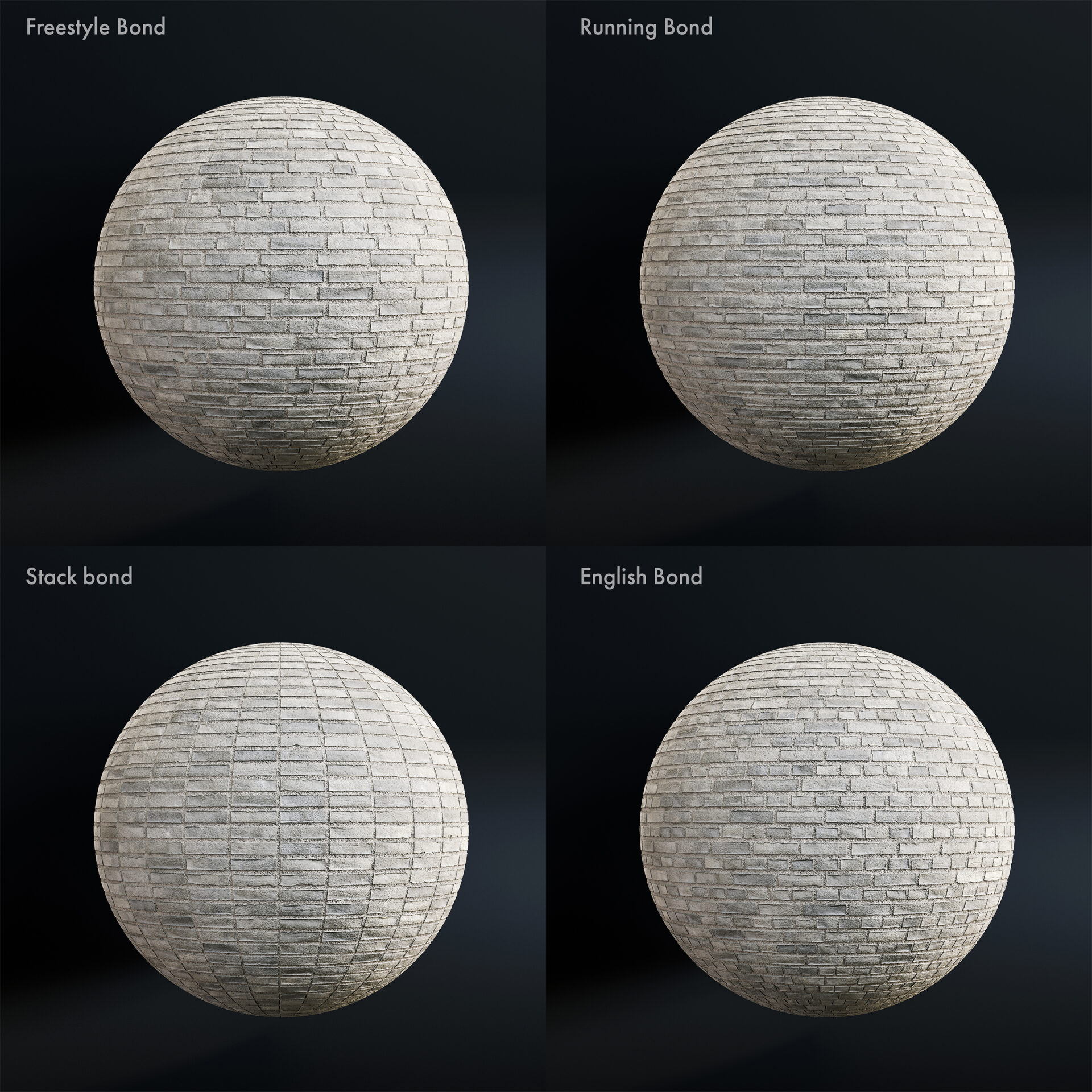 modern brick - frosted-grey - bonds