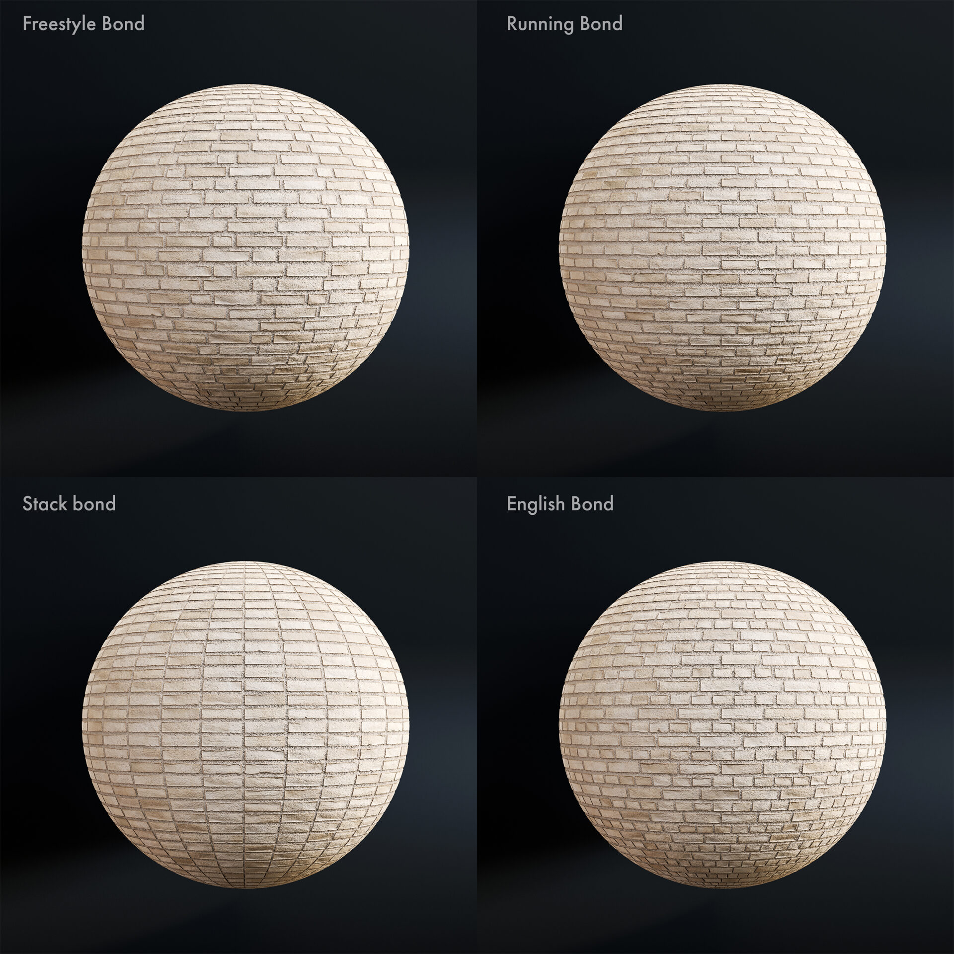 modern brick - linen-white - bonds
