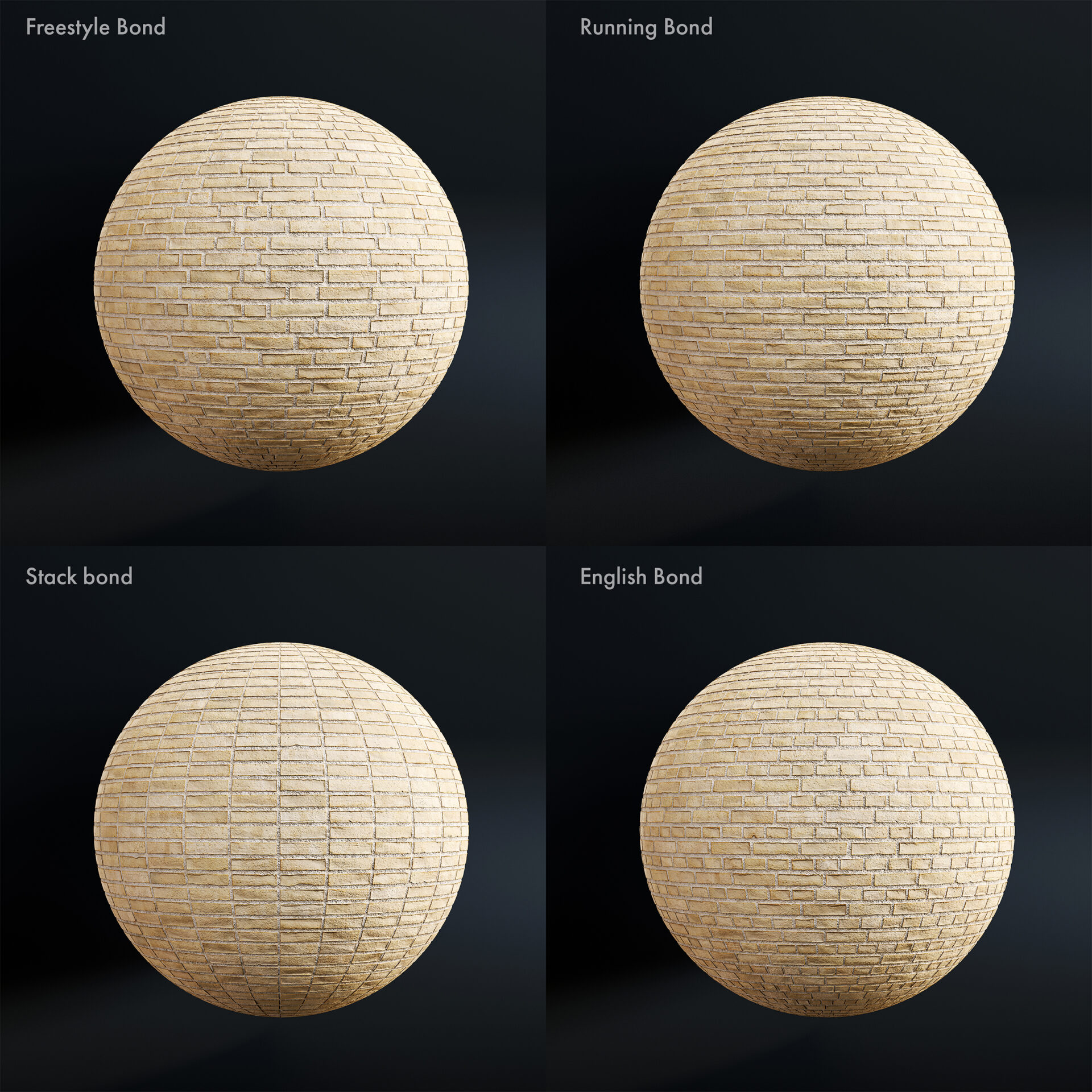 modern brick - sandstone - bonds