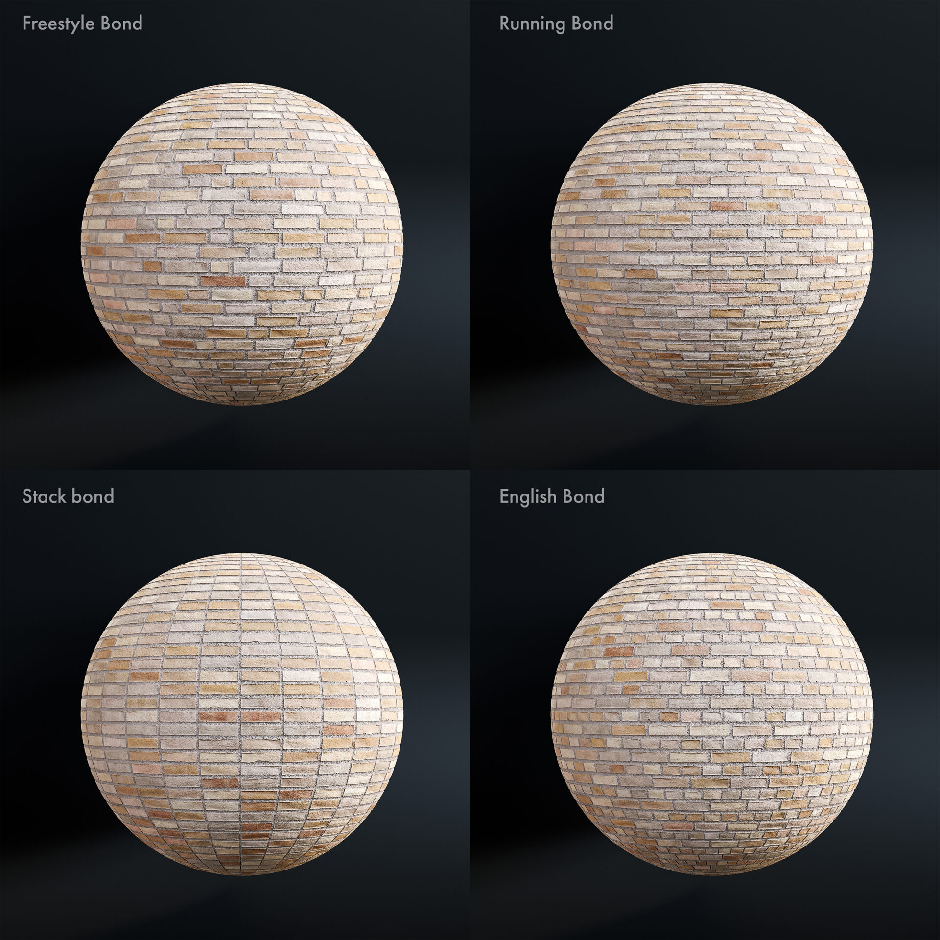 modern brick - terracotta - bonds